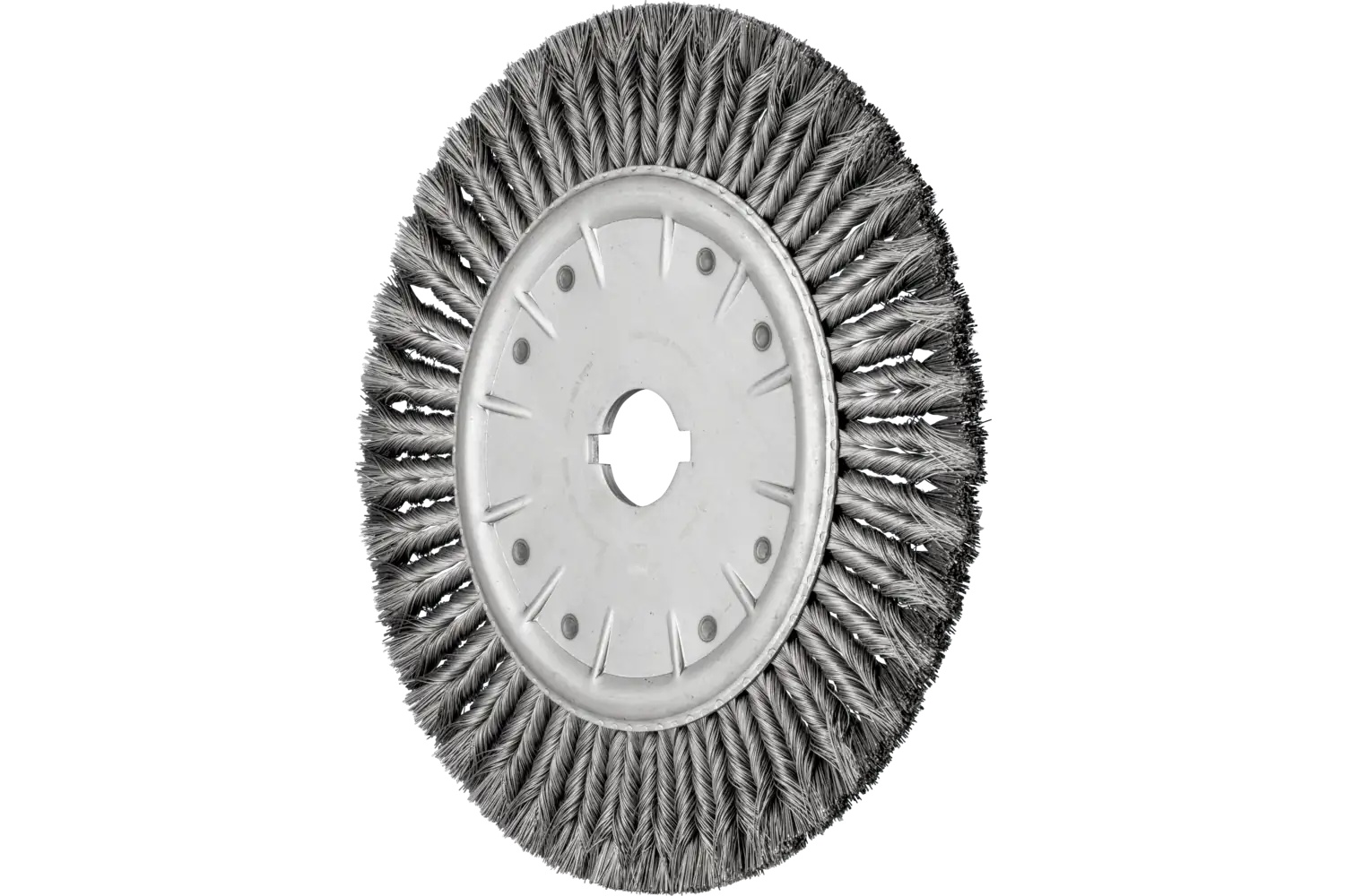 Picture of Pferd Combitwist® Full Cable Knot Wheel Brush 15" Dia. .020 Cs2" Keyed Arbor
